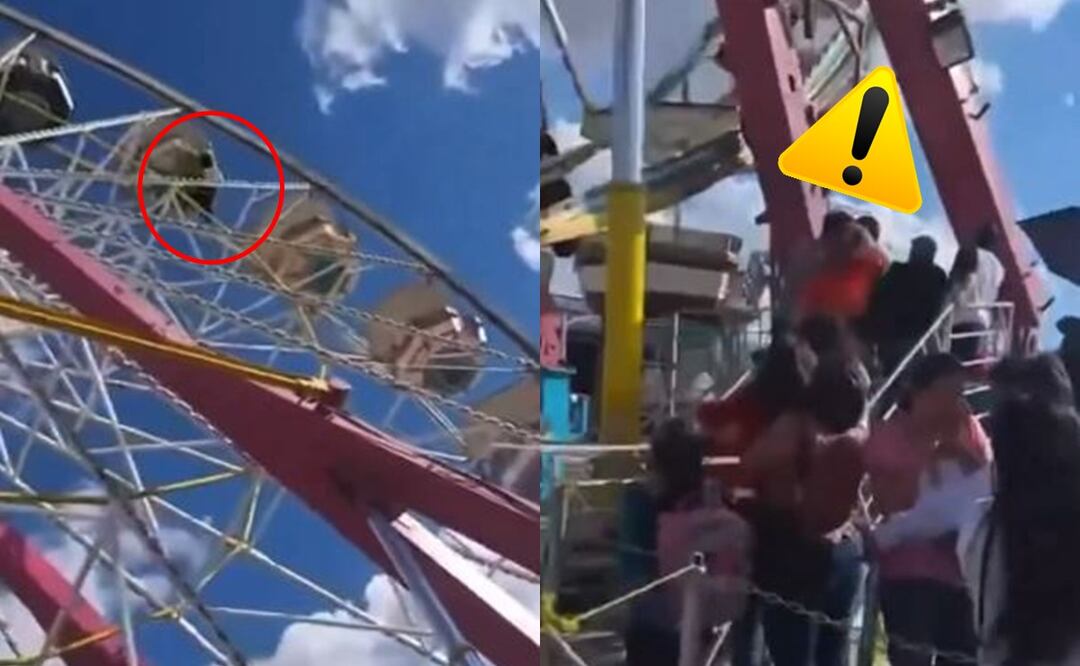 Espeluznante VIDEO | Mujer muere al caer de la rueda de la fortuna, en Feria Nacional Potosina
