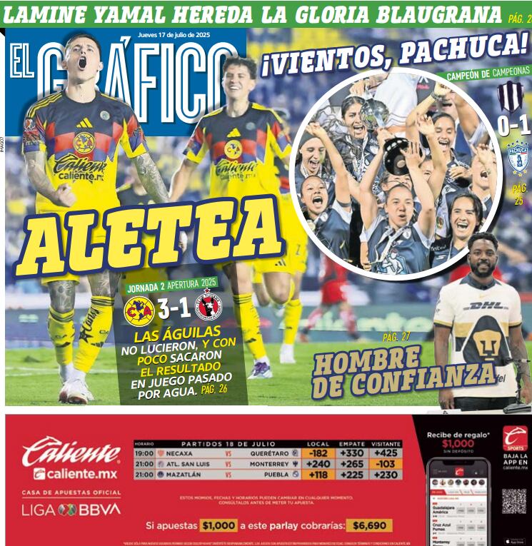 Portada El Gráfico | Jueves 17 de julio 2025