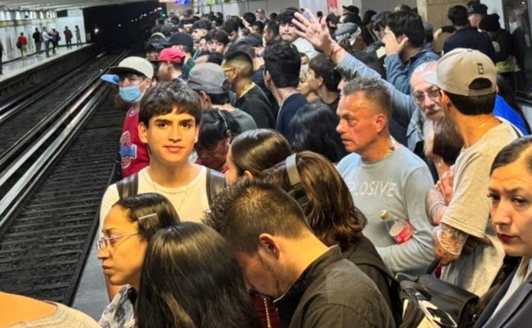 Línea B del Metro CDMX. Foto: (Abril Franco. El Gráfico)