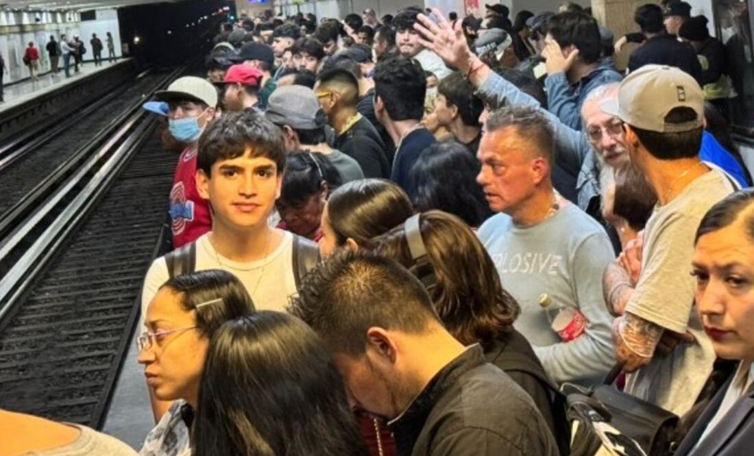 Línea B del Metro CDMX. Foto: (Abril Franco. El Gráfico)