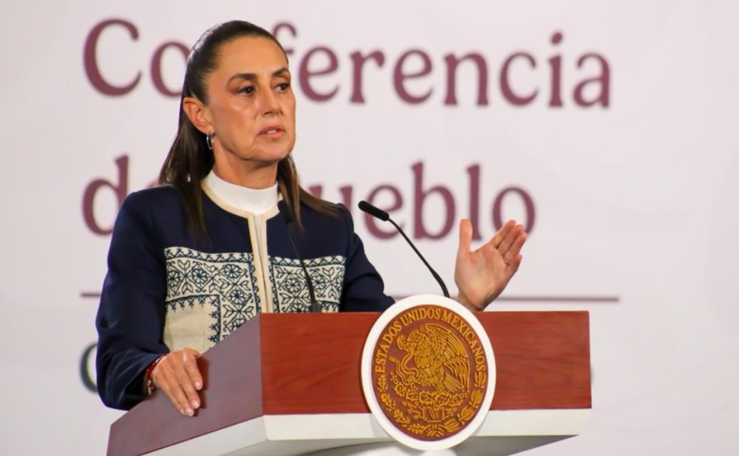 Claudia Sheinbaum en la Mañanera. Foto: (Maritza Villagómez. El Gráfico)