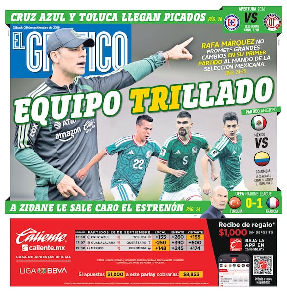 Portada El Gráfico | Sábado 26 de septiembre 2026
