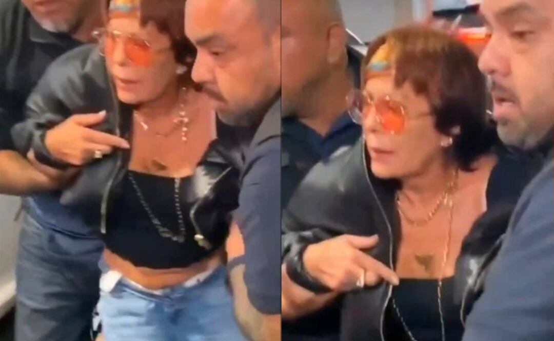 Alejandra Guzmán le echa la culpa a reporteros de su caída por borrachita en el Aeropuerto