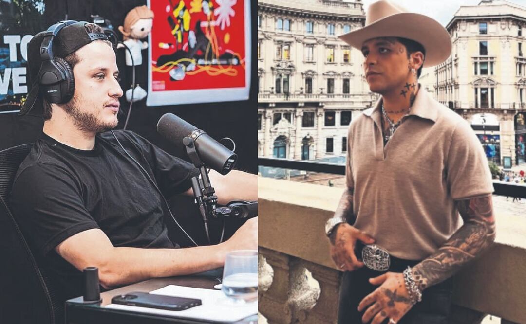 Christian Nodal y Roberto Martínez. Foto: (Redes Sociales)