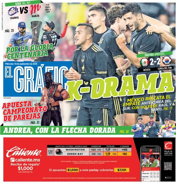 Portada El Gráfico | Miércoles 10 de septiembre 2025