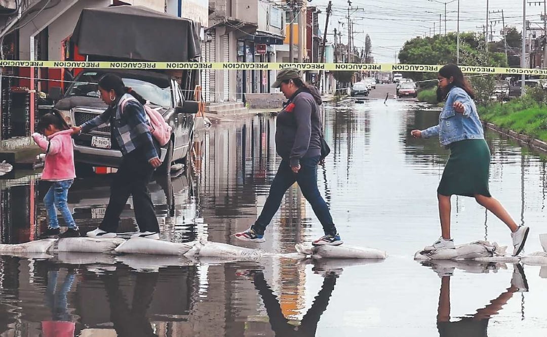 Inundación en Lerma. Foto: (Alejandro Vargas. El Gráfico)