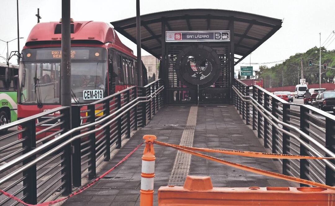 Va lenta la reparación de la estación San Lázaro del Metrobús