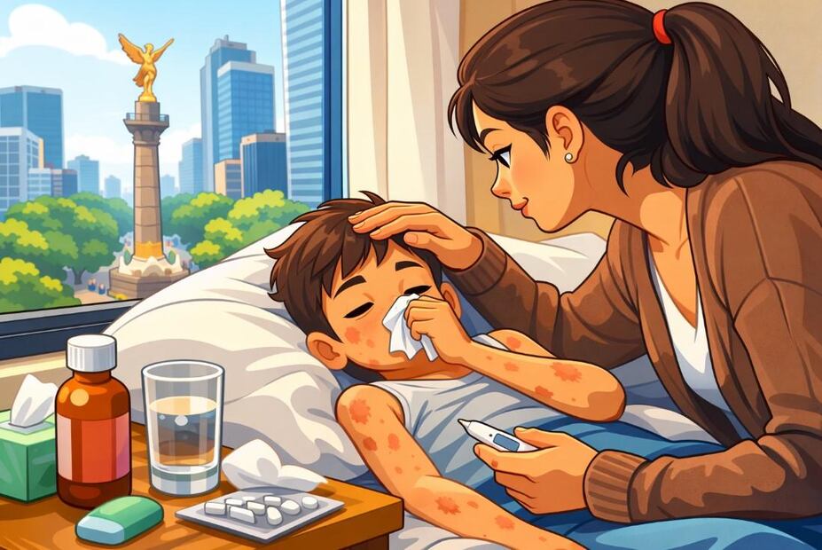 ¿Cómo sé si tengo Sarampión? ¿Cuáles son los síntomas?. Foto: (IA)