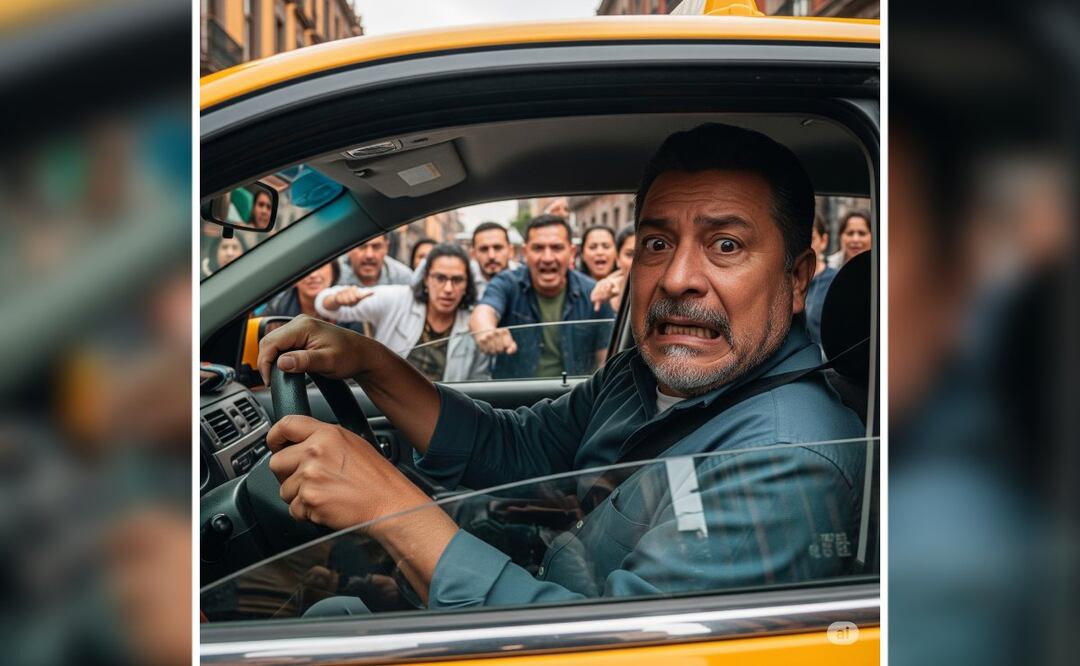 Imagen ilustrativa: IA (Taxista es golpeado brutalmente en CDMX sin deberla ni temerla ¿por qué?)