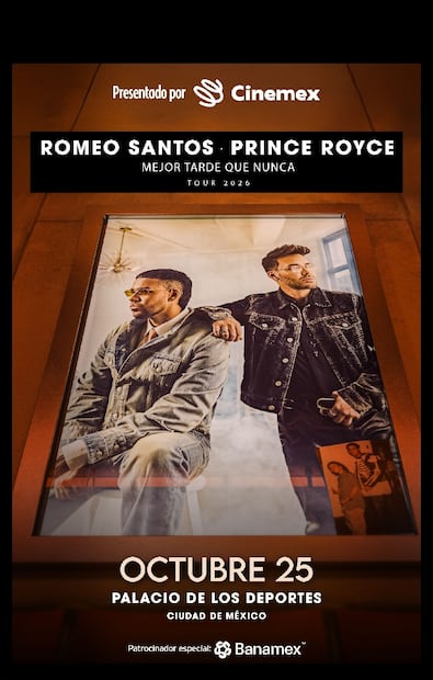 Foto: Especiales (Anuncio del concierto de Romeo Santos y Prince Royce en el Palacio de los Deportes )