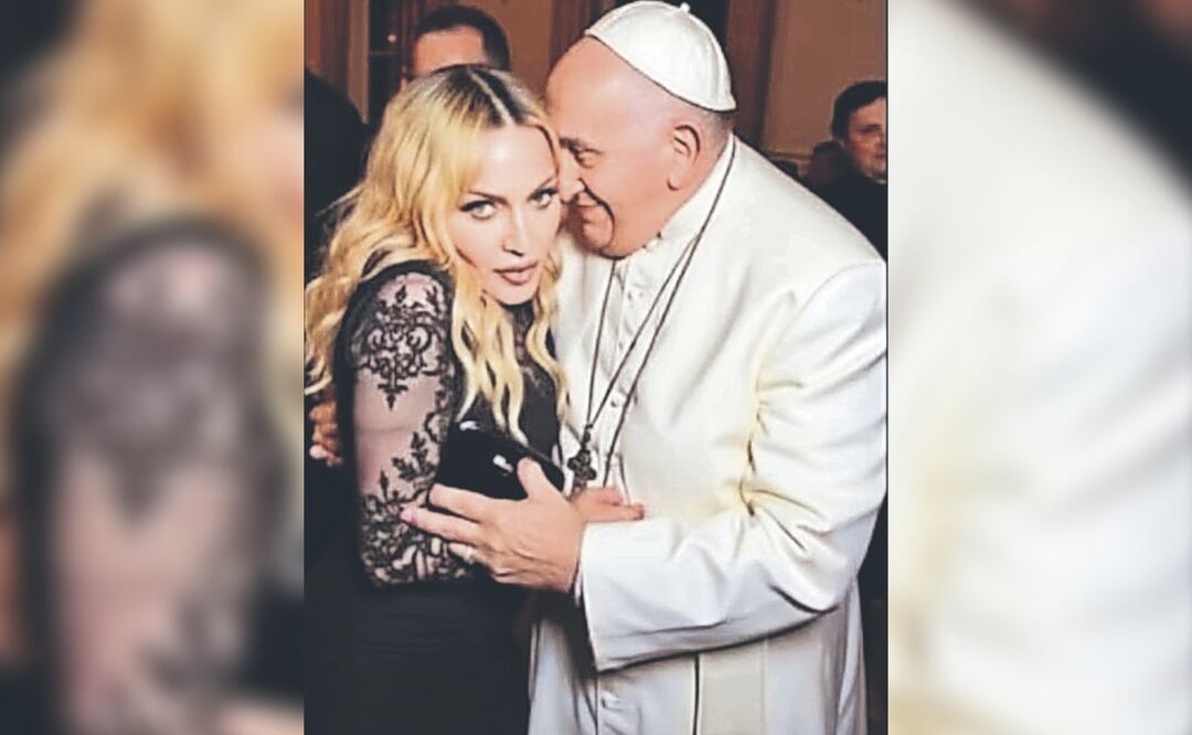 El Papa Francisco toca a Madonna y exponen imágenes del turbio encuentro