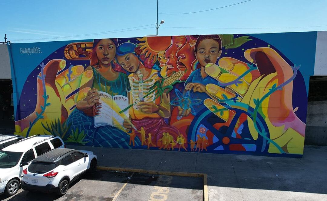 Mural - Derechos humanos- ONU