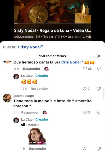 Comentario similitud canción (Vía: Tik Tok)