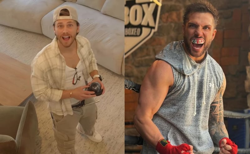 Aldo de Nigris y Nicola Porcella no aguantan las ganas de darse duro arriba del ring