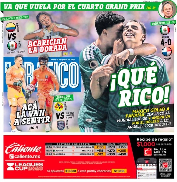 Portada El Gráfico | Jueves 6 de agosto de 2026