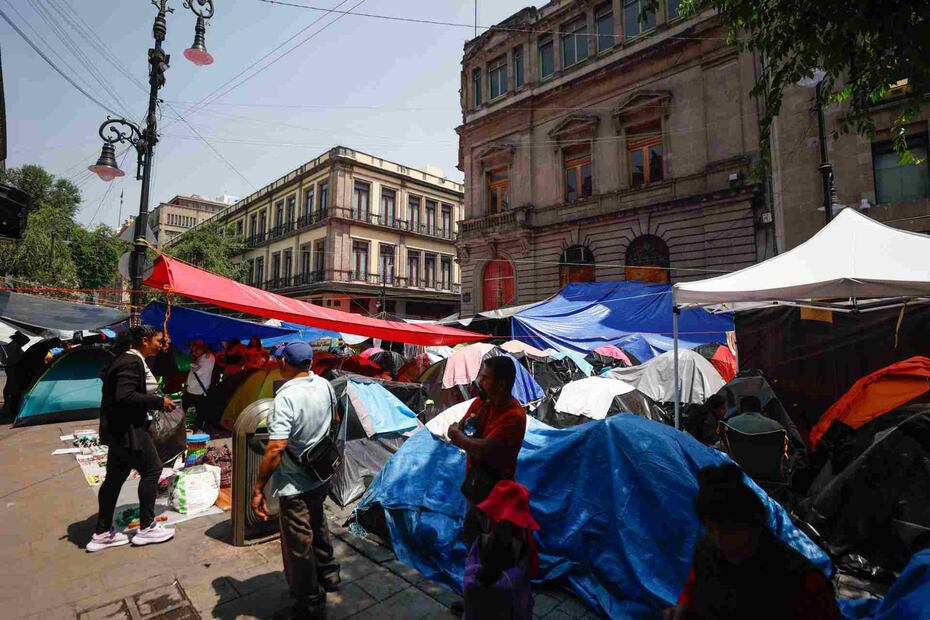 ¿Cuáles son las calles cerradas del Centro CDMX por plantón de la CNTE?: Estas son las rutas alternas. Foto: (Diego Simón)