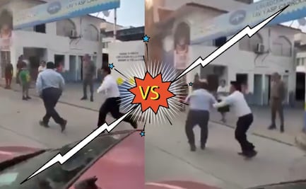 Hombre fallece electrocutado y trabajadores de funerarias pelean por el muertito, en Tabasco