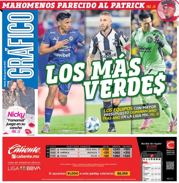 Portada El Gráfico | Martes 26 de agosto 2025