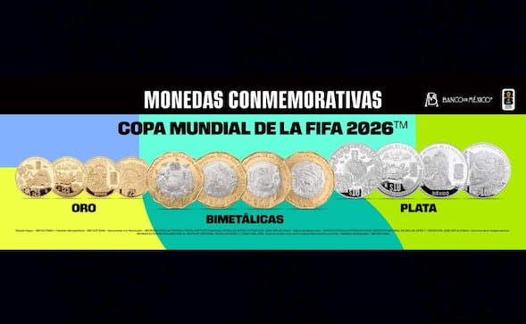 ¿Dónde y a partir de cuándo conseguir las monedas del Banco de México conmemorativas del Mundial 2026?