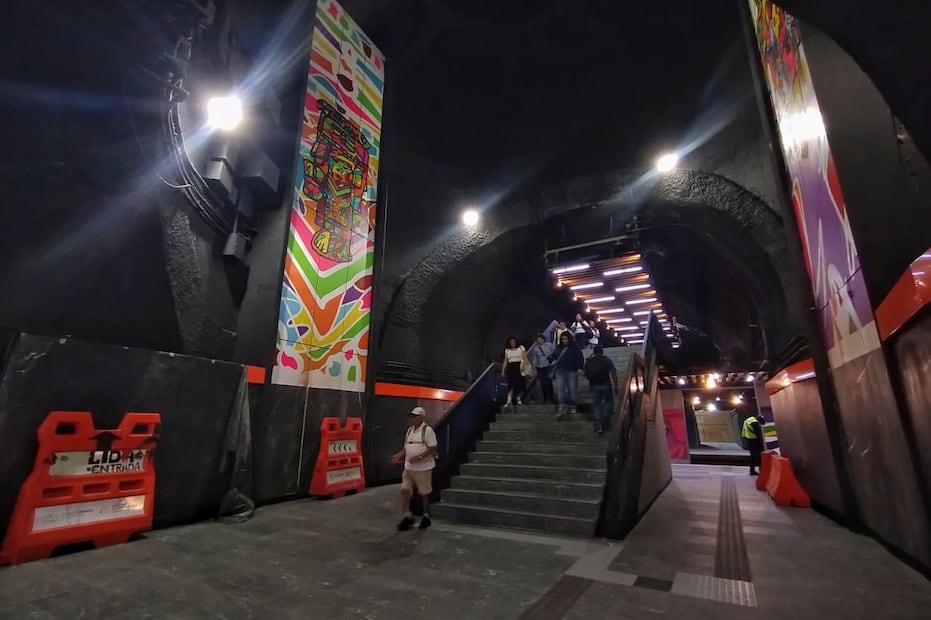 Estación Auditorio de la Línea 7 del Metro CDMX. Foto: (Fernanda Rojas. El Gráfico)