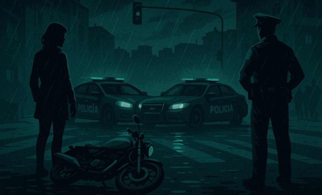 Chavito en moto muere trágicamente al salir volando tras impactarse con un auto en la Álvaro Obregón. Foto: (IA)