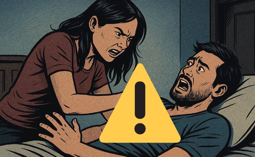 Mujer apuñala a su novio (Creada con IA)