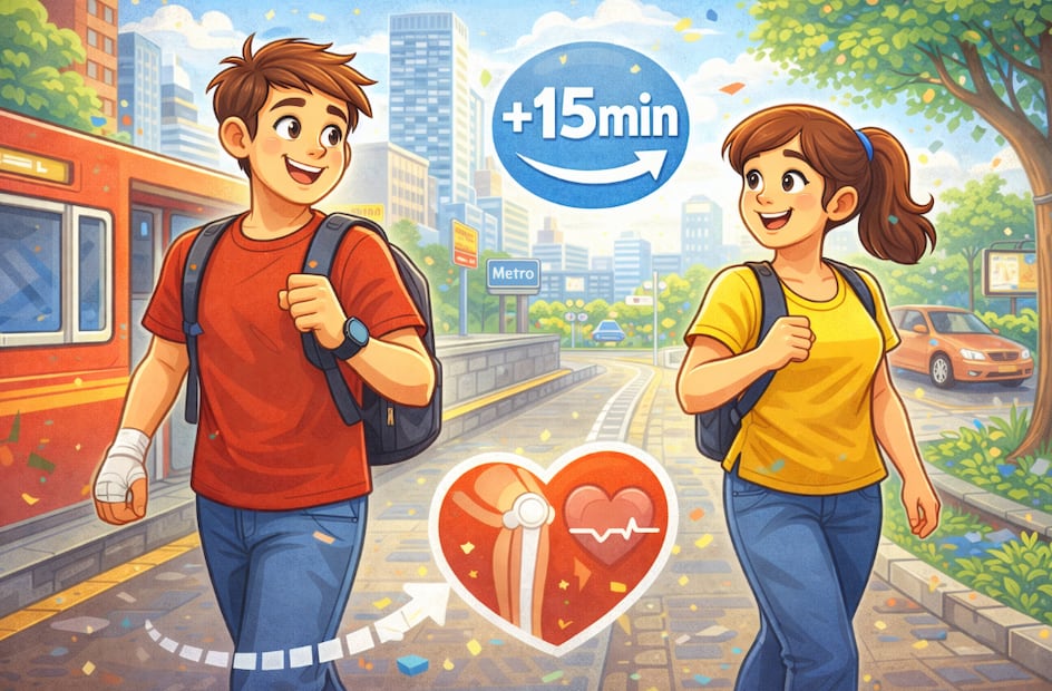 Camina más (Foto: Creada con IA)