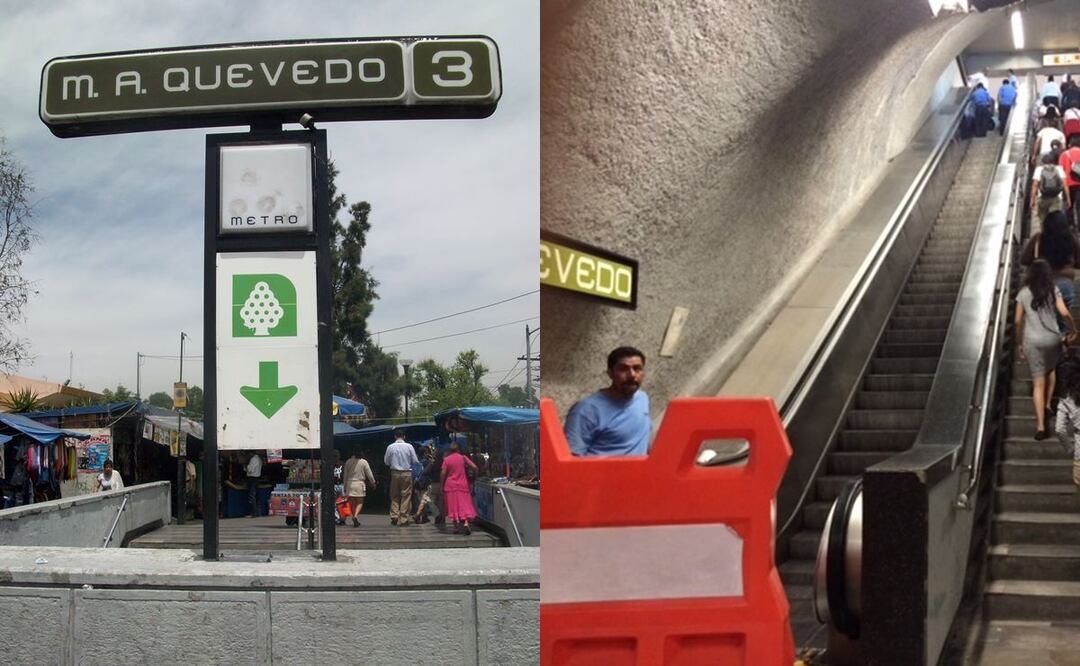 ¡Otra vez el Metro! En Miguel Ángel de Quevedo hubo lesionados por parón en escaleras eléctricas