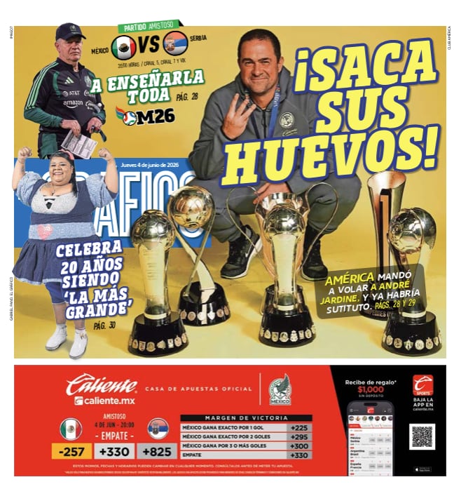 Portada El Gráfico | Jueves 4 de Junio de 2026