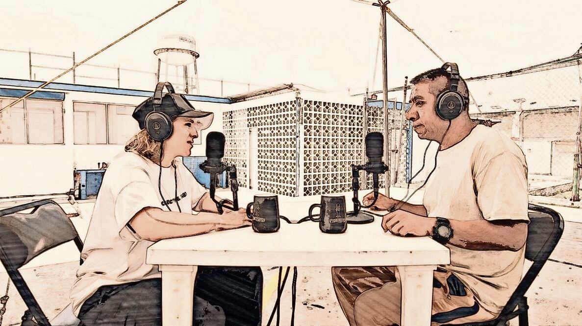 Micrófonos desde la cárcel, con Saskia Niño de Rivera (Foto: Especial)