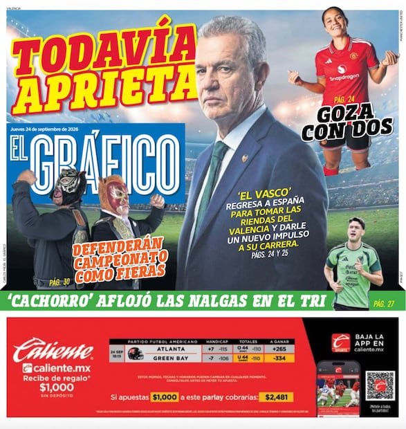 Portada El Gráfico | Jueves 24 de septiembre de 2026