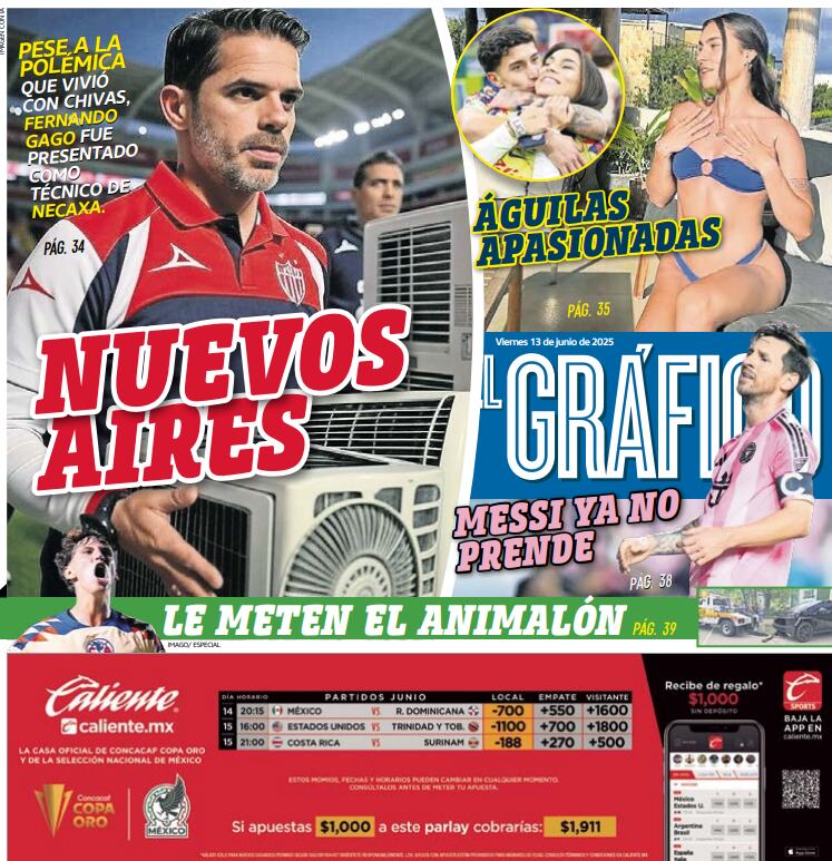 Portada El Gráfico | Viernes 13 de junio 2025