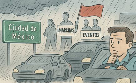 Lluvias y tráfico intenso en CDMX hoy, ¿qué calles evitar?