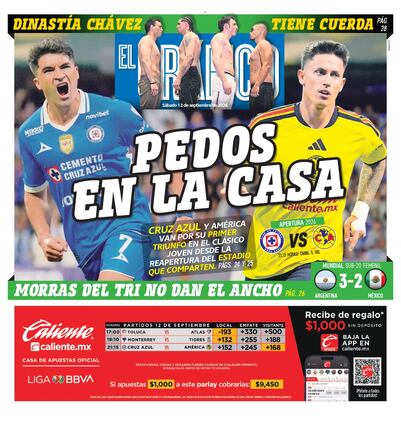 Portada El Gráfico | Sábado 12 de septiembre de 2026