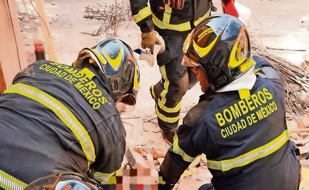 Trabajador termina aplastado por un muro, durante demolición de un predio en CDMX