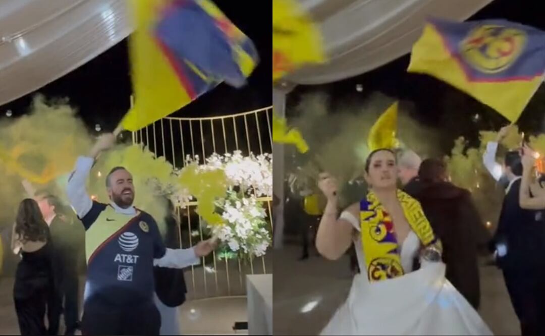 Boda con temática del América se hace viral... ¿Tú lo harías?