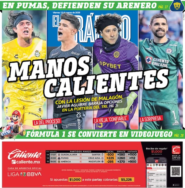 Portada El Gráfico | Viernes 13 de marzo de 2026