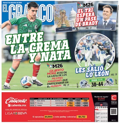 Portada El Gráfico | Viernes 5 de diciembre 2025