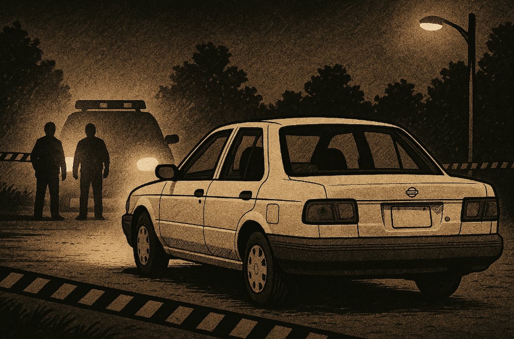 Auto sospechoso en Tlalpan (Foto: Creada con IA)