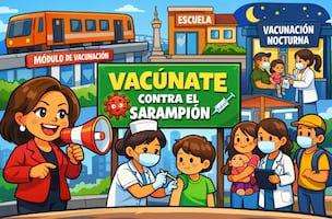 Habrá vacunación contra el sarampión en Metro, Metrobús y escuelas de CDMX