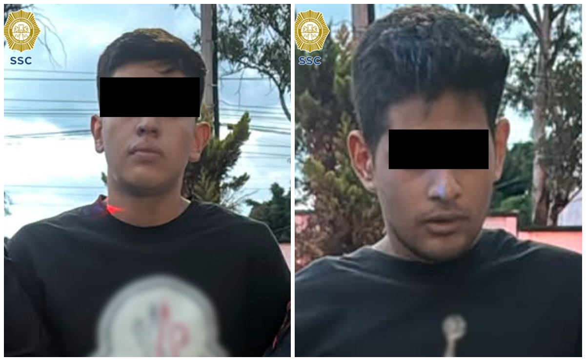 ¿Para qué nacen? Detienen a dos sujetos que asaltaron a un automovilista en la Álvaro Obregón