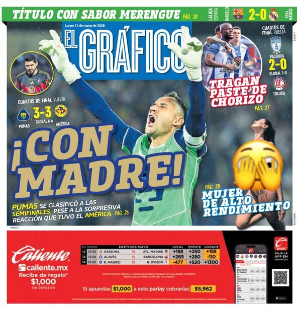 Portada El Gráfico | Lunes 11 de Mayo de 2026