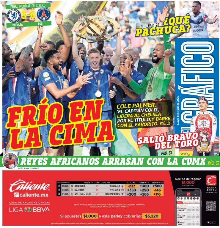 Portada El Gráfico | Lunes 14 de julio 2025