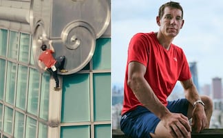 Alex Honnold escaló un rascacielos de 508 metros sin cuerdas ni arneses