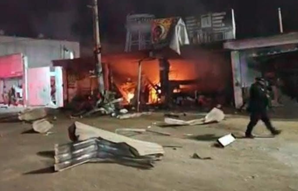 Explosión en gasera de Chalco deja daños en viviendas y negocios (Foto: X)