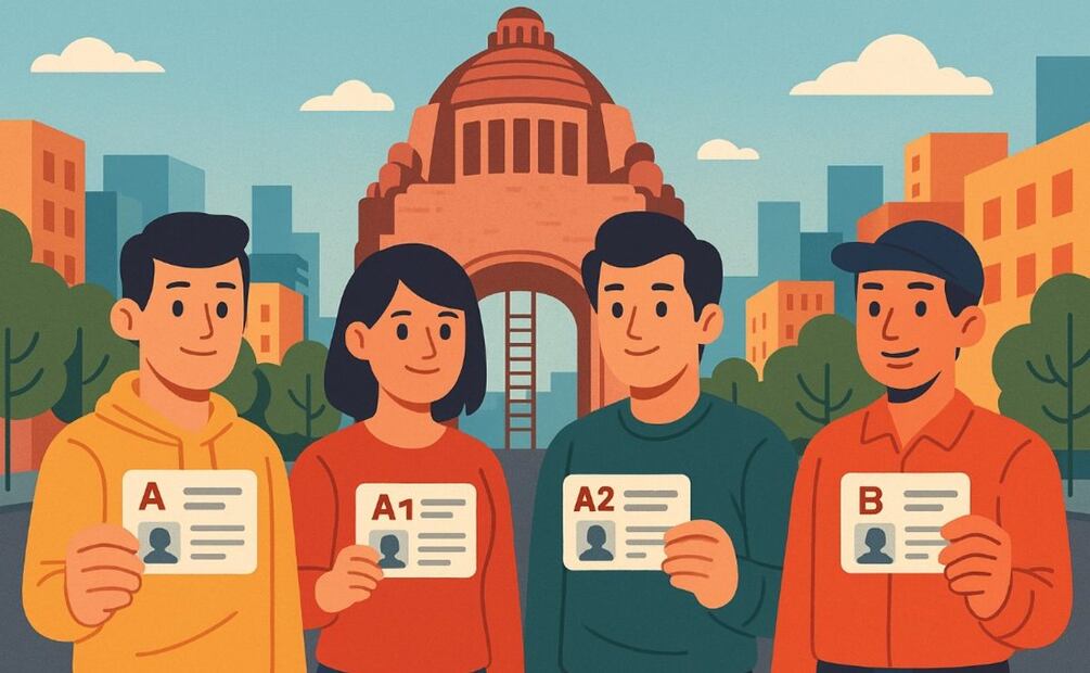 Tipos de licencias de conducir en la CDMX. Foto: (IA)