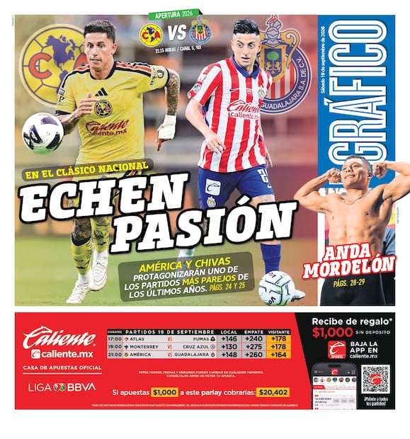 Portada El Gráfico | Sábado 19 de septiembre de 2026