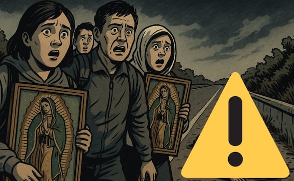 Peregrinos hallan cadáver en la autopista México-Pachuca rumbo a la Basílica de Guadalupe