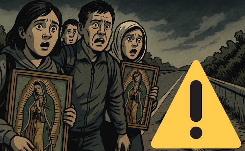 Peregrinos hallan cadáver en la autopista México-Pachuca rumbo a la Basílica de Guadalupe