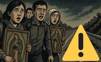 Peregrinos hallan cadáver en la autopista México-Pachuca rumbo a la Basílica de Guadalupe